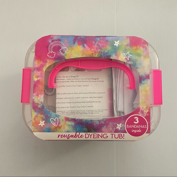 Tie-dye Fashion Bandanas Kit ~ NEW - Picture 3 of 4